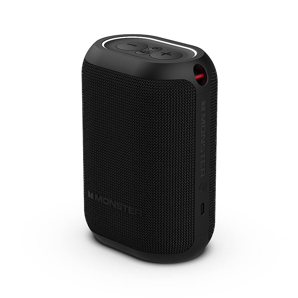 Alt View 13. Monster - DNA ONE Portable Bluetooth Speaker with Qi Wireless Charging - Black.