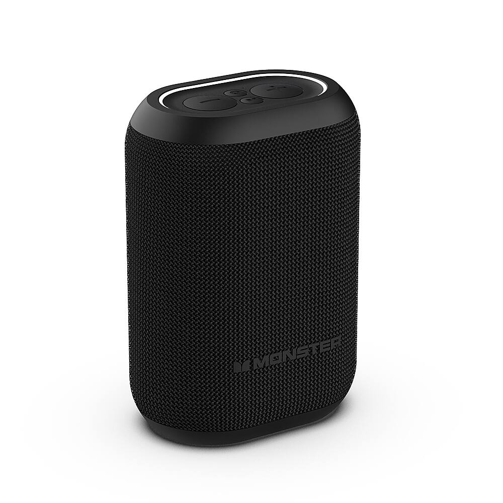 Alt View 15. Monster - DNA ONE Portable Bluetooth Speaker with Qi Wireless Charging - Black.