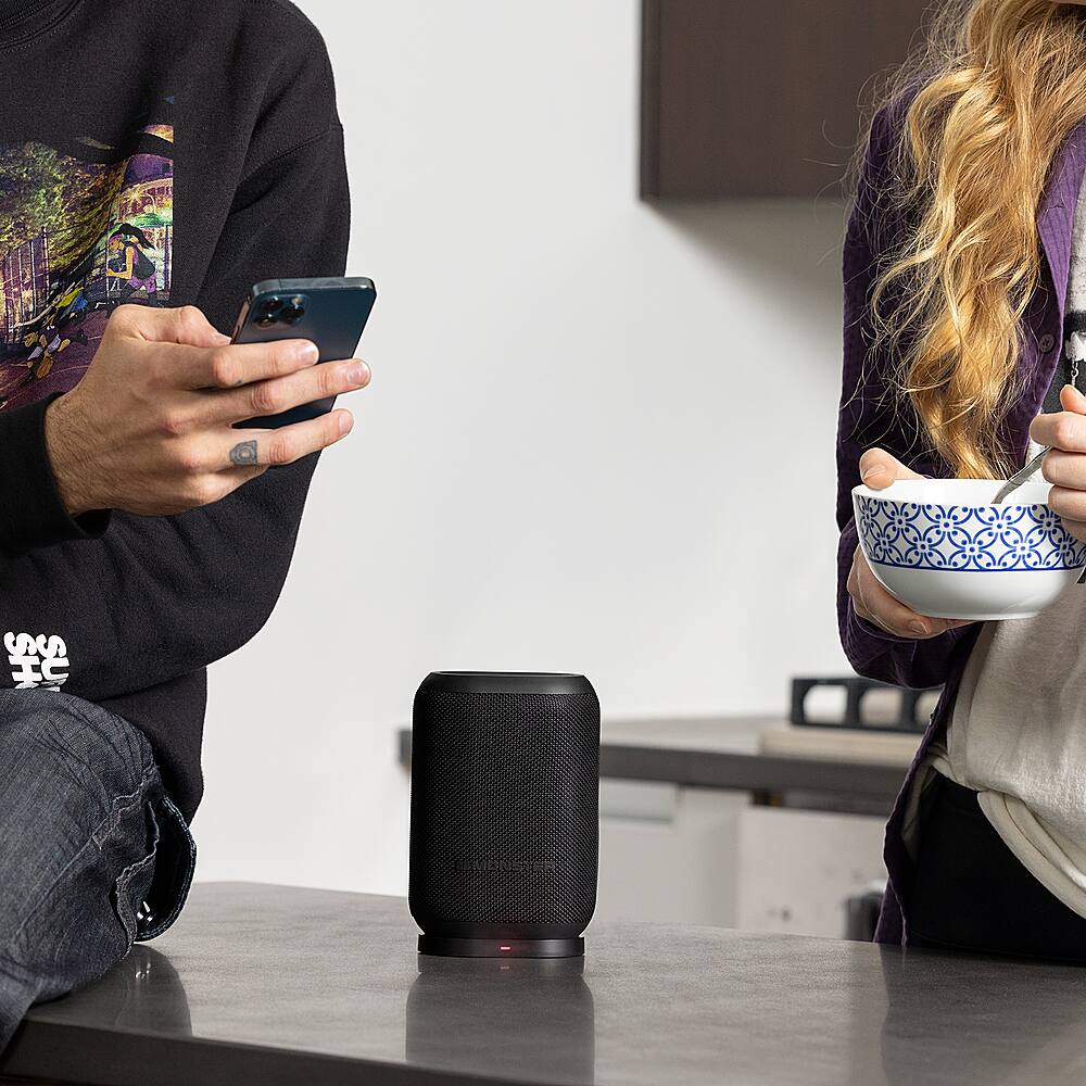 Alt View 21. Monster - DNA ONE Portable Bluetooth Speaker with Qi Wireless Charging - Black.