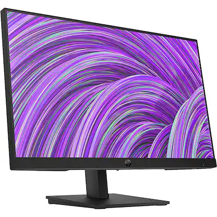 Front. HP - 21.5" IPS LCD FHD 75Hz Monitor (VGA, HDMI) - Black.