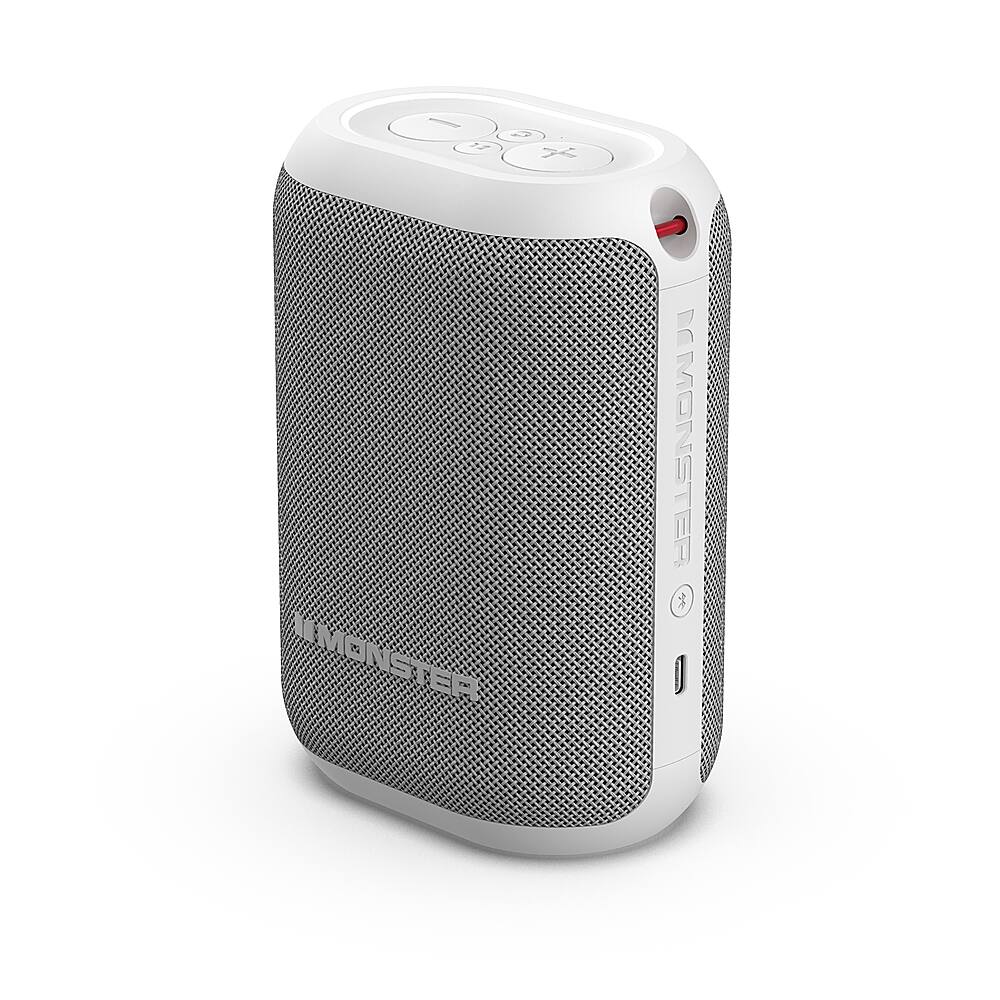 Alt View 11. Monster - DNA ONE Portable Bluetooth Speaker with Qi Wireless Charging - White.