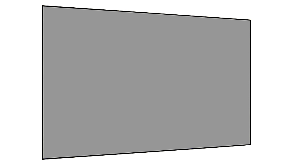 Angle View: Stewart Filmscreen - Balón Edge 120" 16:9 Fixed Wall Projector Screen - Gray