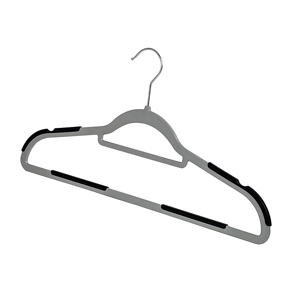 Heavy-Duty Black Plastic Closet Department Store Shirt Hangers 17 Inch 50  Pack
