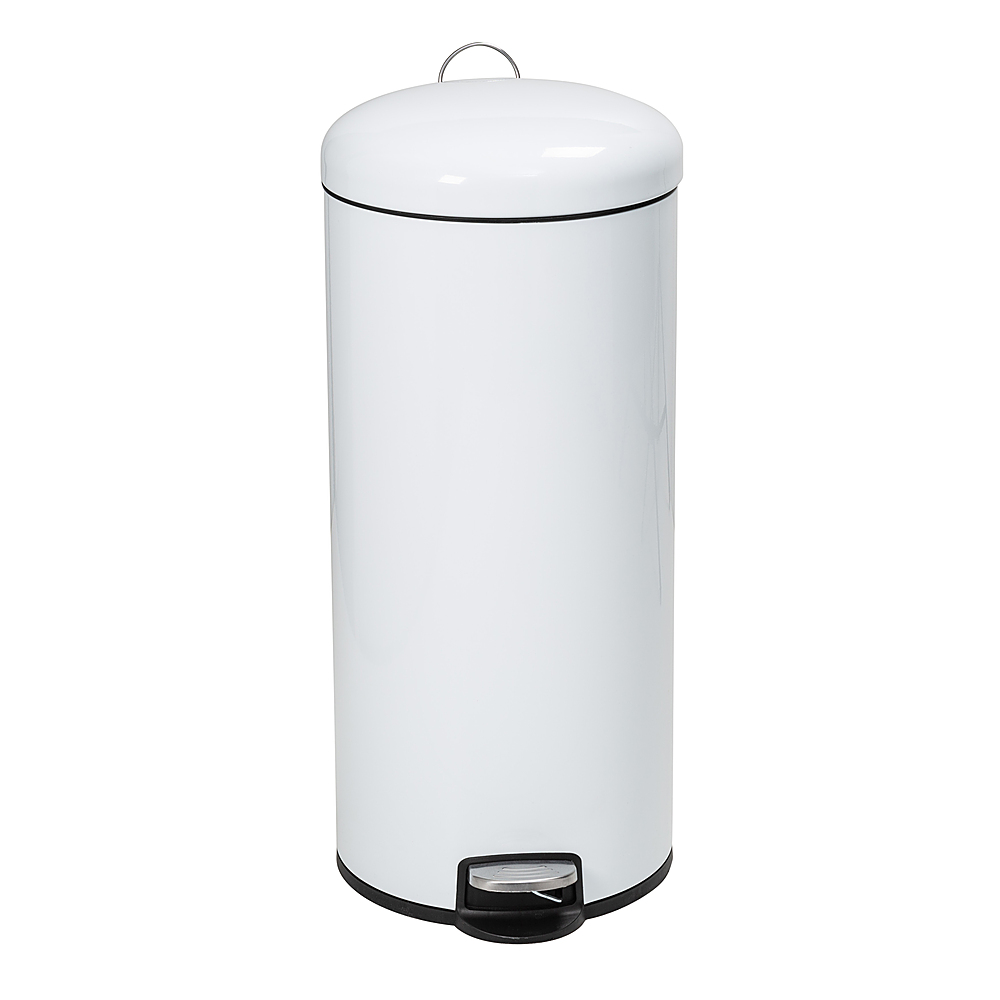 Honey Can Do Tall and Wide Stainless Steel Step Trash Can with Lid, 58L, Silver