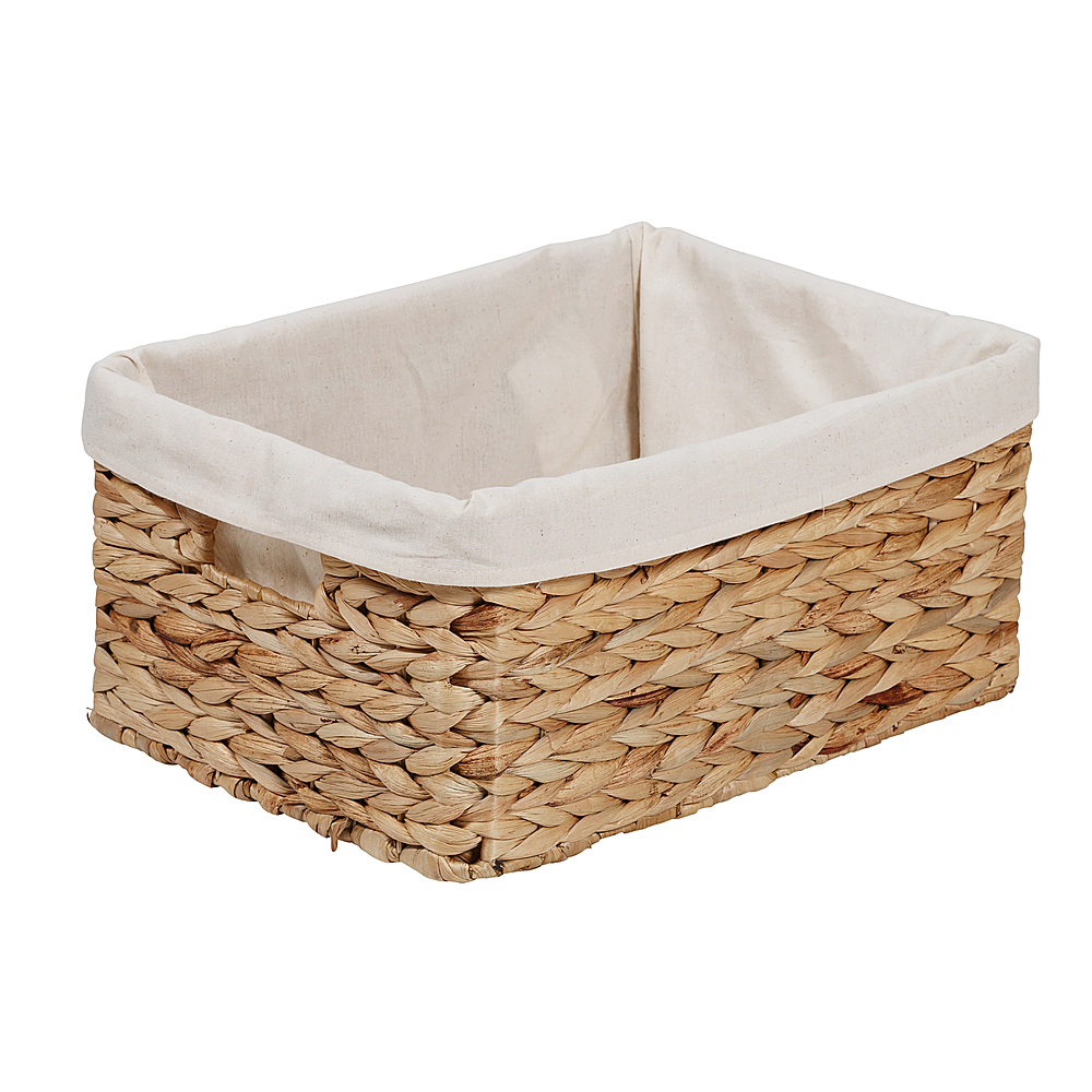 Best Buy: Honey-Can-Do 7-Piece Water Hyacinth Woven Bathroom Storage Basket  Set Natural HMP-09359