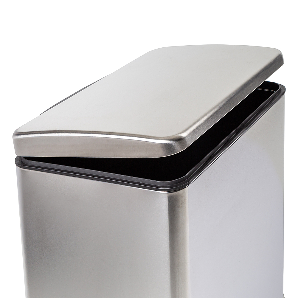 Honey-Can-Do 50 Liter Large Stainless Steel Step Trash Can with Lid Silver  TRS-08993 - Best Buy