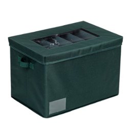 Honey-Can-Do - Holiday Light Storage Box - Green - Front_Zoom