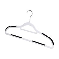 Honey-Can-Do - Rubber Grip No-Slip Plastic Hangers 50pk - White - Front_Zoom