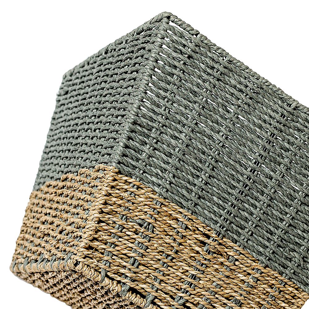 Honey-Can-Do 3-Piece Paper Rope Cord Basket Set