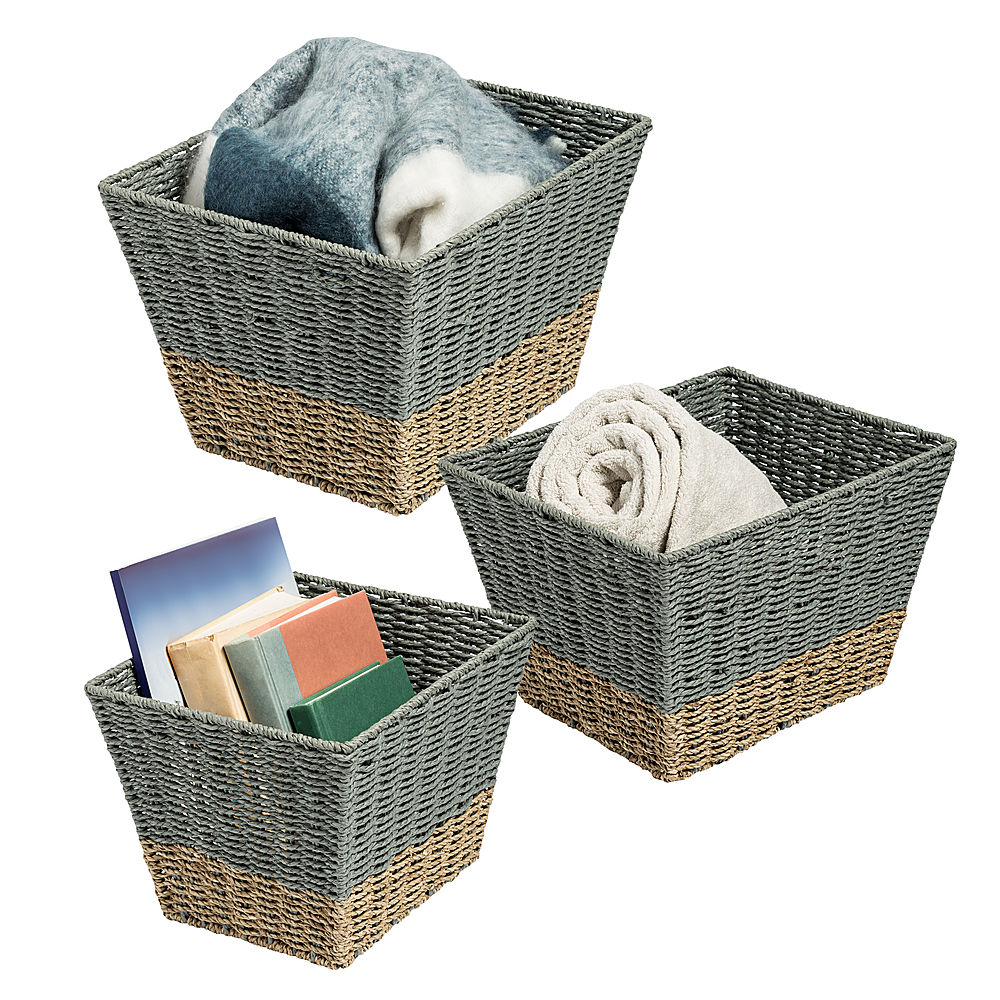 Honey-Can-Do 3-Piece Paper Rope Cord Basket Set