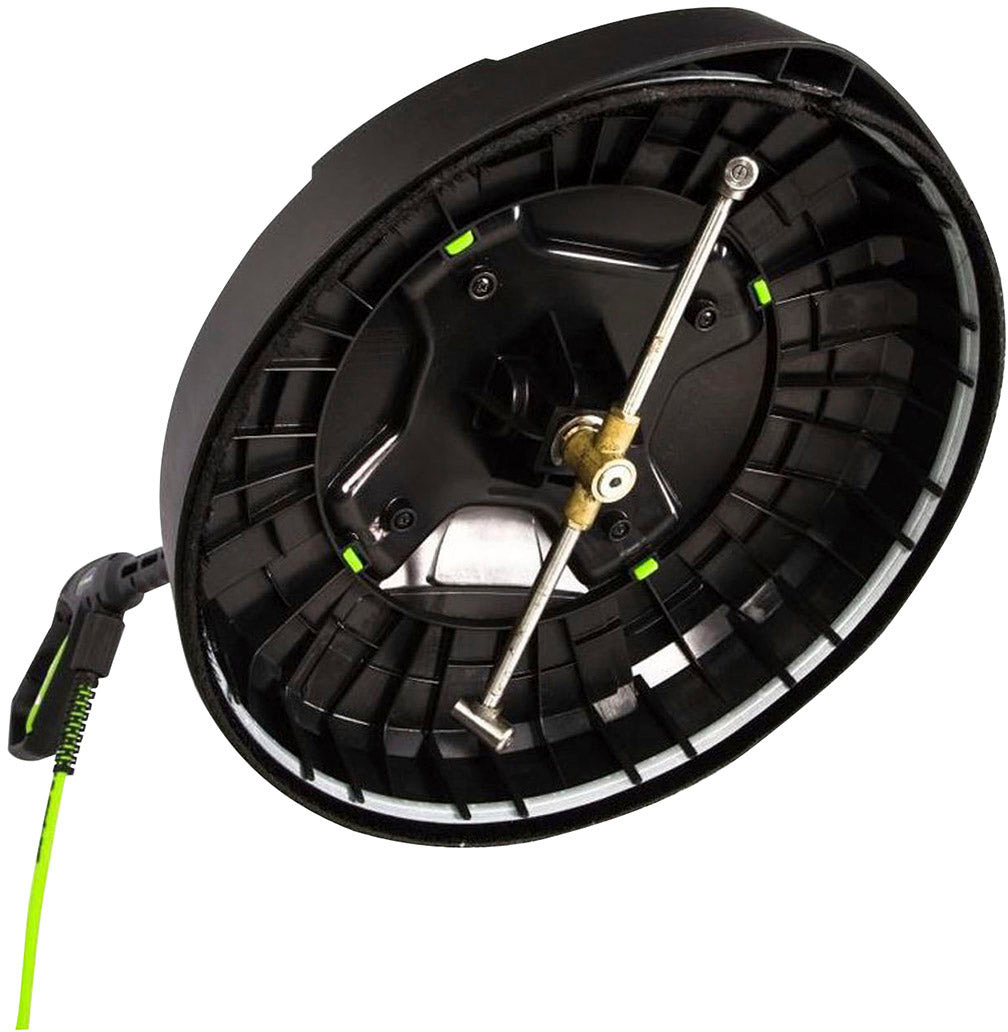Angle View: Greenworks - 15" Pressure Washer Surface Cleaner Attachment (3100 PSI MAX) - Black/Green