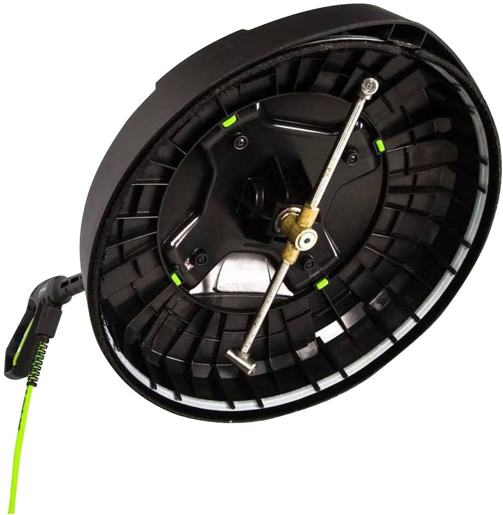 Angle. Greenworks - 15" Pressure Washer Surface Cleaner Attachment (3100 PSI MAX) - Black/Green.
