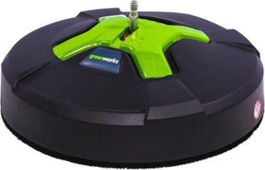 Greenworks - 15" Pressure Washer Surface Cleaner Attachment (3100 PSI MAX) - Black/Green - Front_Zoom