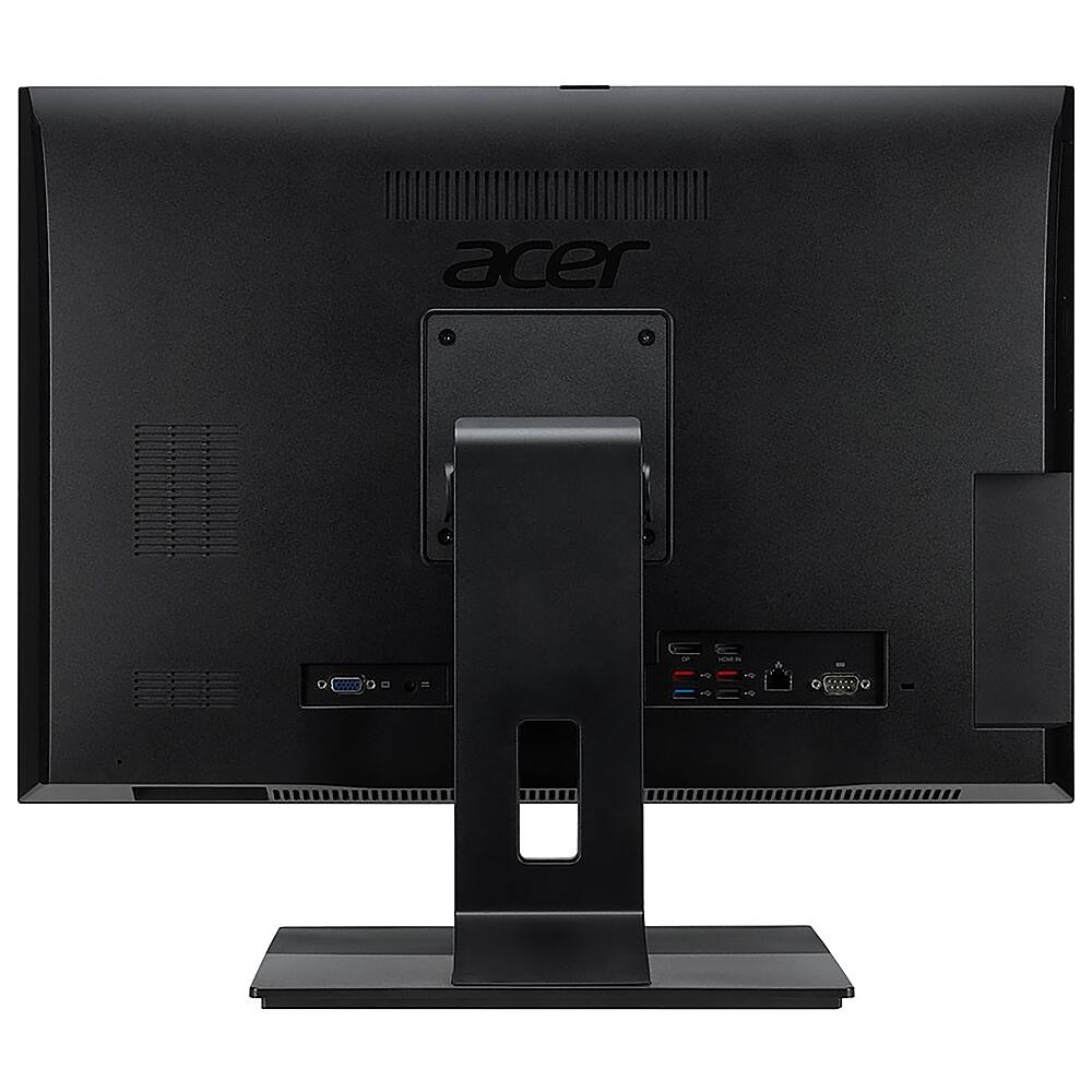 Back View: Acer - Veriton Z6880G 23.8" All-In-One - Intel Core i7 - 16 GB Memory - 512 GB SSD - Black