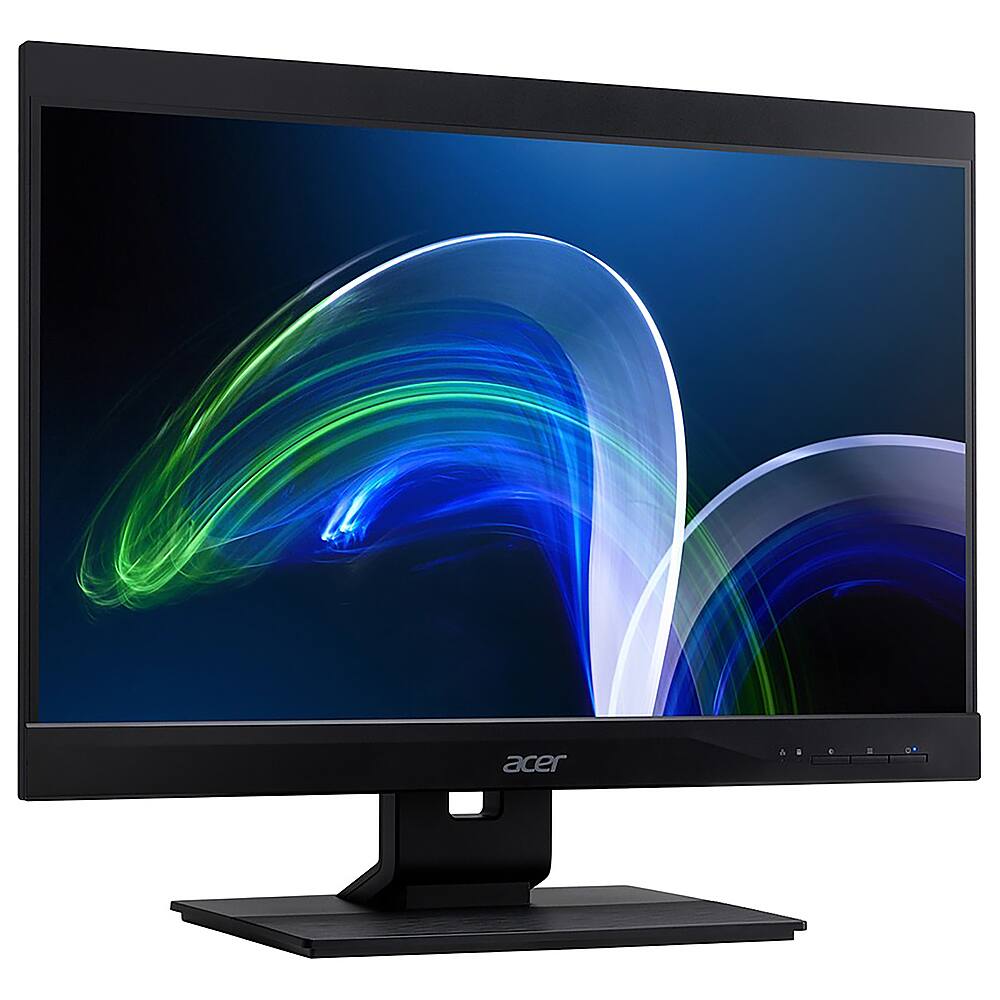 Angle View: Acer - Veriton Z6880G 23.8" All-In-One - Intel Core i7 - 16 GB Memory - 512 GB SSD - Black