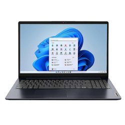 Lenovo IdeaPad 1i 15.6" Refurbished Laptop - Intel Pentium Silver N6000 with 4GB Memory and 128GB eMMC - Blue - Front_Zoom