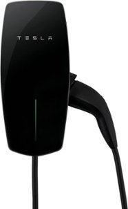 Tesla - Wall Connector J1772 Hardwired Electric Vehicle (EV) Charger - up to 48A - 24' - Black
