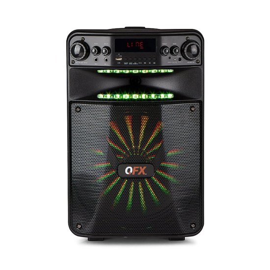 QFX – Bluetooth Rechargeable Speaker with Smart APP Contro and LED Lights – Black