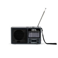 QFX - AM/FM/SW 1-4 Band Radio - Black - Front_Zoom