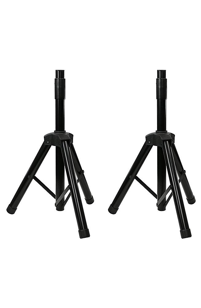 Best Buy QFX Portable Bluetooth Speakers with Stands and wired Microphone Black PBX808TWS