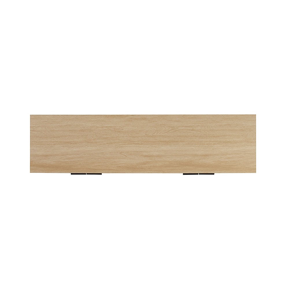 Alt View 29. Walker Edison - Scandi 4-Door Minimalist Reeded Sideboard - Coastal Oak.