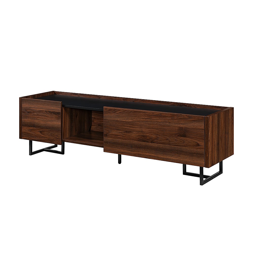 Walker Edison – Contemporary Low TV Stand for TVs up to 65” – Dark Walnut Sansujyuku sansujyuku.com