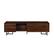 Front. Walker Edison - Contemporary Low TV Stand for TVs up to 65” - Dark Walnut.