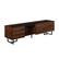 Left. Walker Edison - Contemporary Low TV Stand for TVs up to 65” - Dark Walnut.