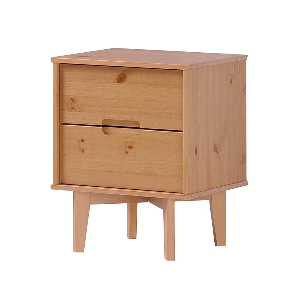 modern natural wood nightstand