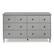 Front. Walker Edison - Modern 6-Drawer Dresser - Gray.