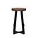 Angle. Walker Edison - Rustic Distressed Solid Wood Dining Stool (Set of 2) - Mahogany.