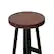 Alt View 32. Walker Edison - Rustic Distressed Solid Wood Dining Stool (Set of 2) - Mahogany.