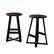 Alt View 11. Walker Edison - Rustic Distressed Solid Wood Dining Stool (Set of 2) - Mahogany.