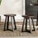 Alt View 11. Walker Edison - Rustic Distressed Counter-Height Solid Wood Dining Stool - Mahogany.