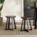 Alt View 37. Walker Edison - Rustic Distressed Counter-Height Solid Wood Dining Stool - Mahogany.