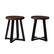 Angle. Walker Edison - Rustic Distressed Counter-Height Solid Wood Dining Stool - Mahogany.
