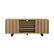 Front. Walker Edison - Modern Paneled-Door TV Cabinet for TVs up to 65” - Coastal Oak.