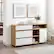 Alt View 12. Walker Edison - Contemporary Open and Closed-Storage Sideboard - Coastal Oak.