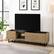 Alt View 12. Walker Edison - Contemporary Low TV Stand for TVs up to 65” - Coastal Oak.