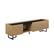 Left. Walker Edison - Contemporary Low TV Stand for TVs up to 65” - Coastal Oak.