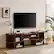 Alt View 12. Walker Edison - Modern Adjustable TV Stand for TVs up to 60” - Dark Walnut.