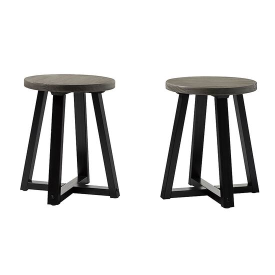 Walker Edison Rustic Distressed Counter Height Solid Wood Dining
