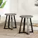 Alt View 12. Walker Edison - Rustic Distressed Counter-Height Solid Wood Dining Stool - Grey.