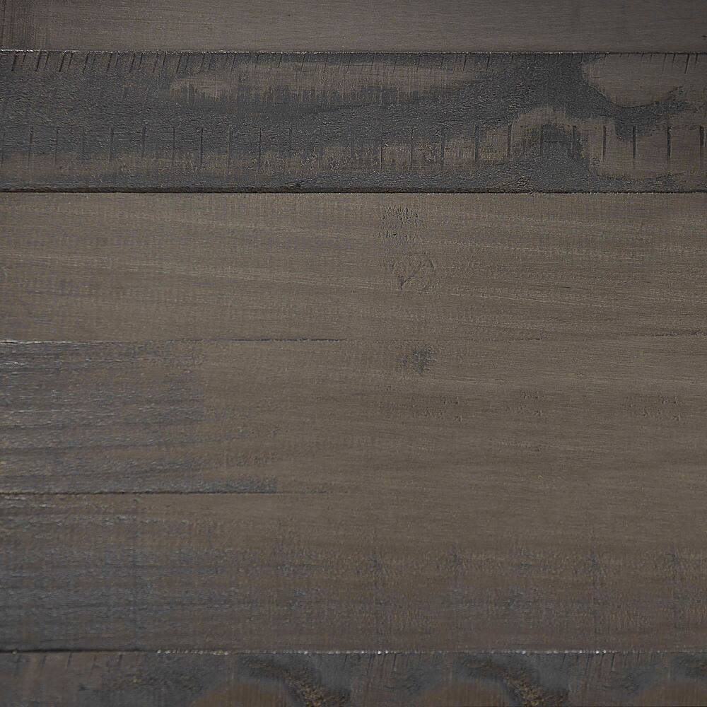 Alt View 39. Walker Edison - Rustic Distressed Solid Wood Dining Stool (Set of 2) - Grey.