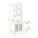 Alt View 40. Walker Edison - Contemporary Glass-Door Bar Cabinet - Graphite.