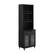 Left. Walker Edison - Contemporary Glass-Door Bar Cabinet - Graphite.