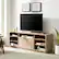 Alt View 12. Walker Edison - Transitional Open and Closed-Storage Media Console for TVs up to 75” - Coastal Oak.