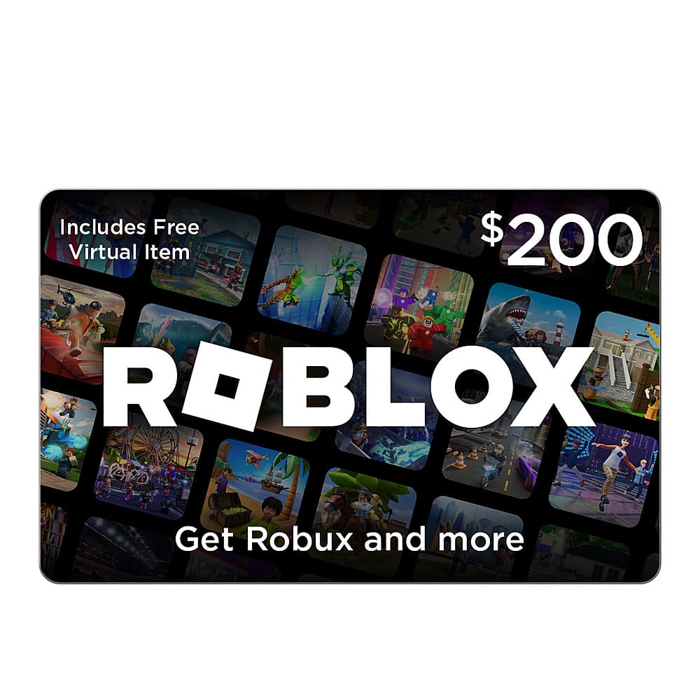 Roblox $200 Digital Gift Card [Includes Free Virtual Item] [Digital] Roblox  200 DDP - Best Buy