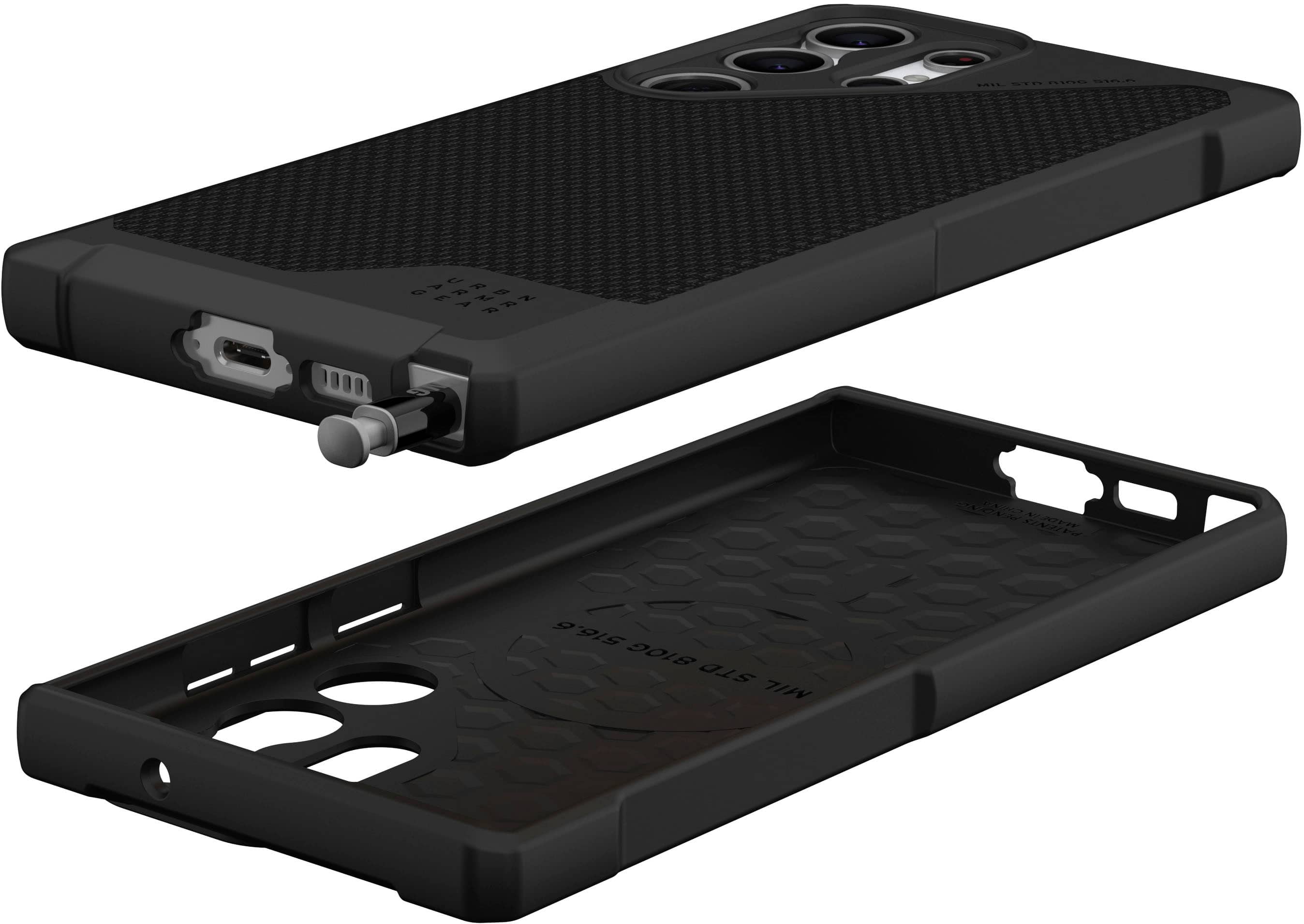 Angle. UAG - Metropolis LT Pro Case for Galaxy S23 Ultra - Kevlar Black.