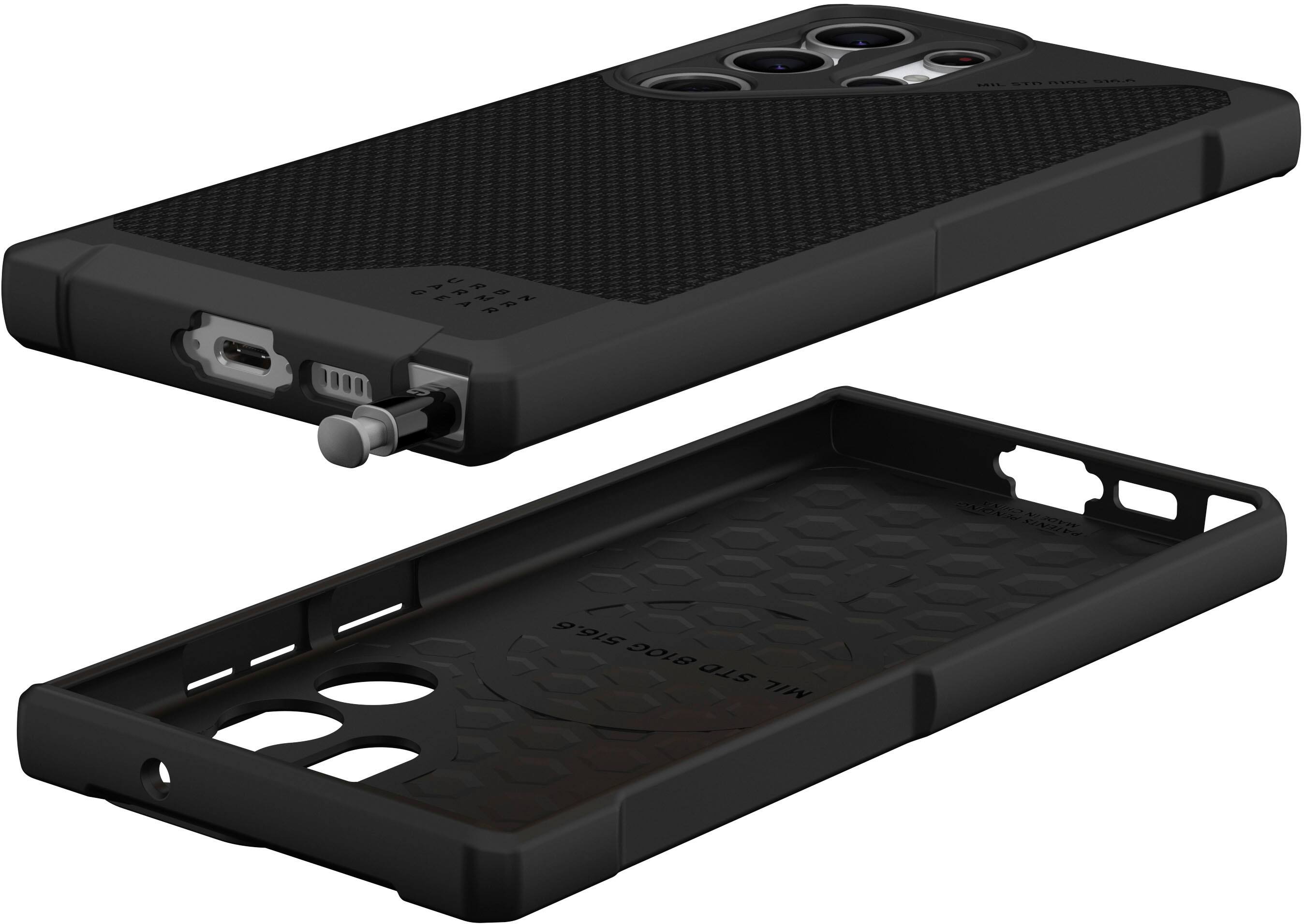 Angle. UAG - Metropolis LT Pro Case for Galaxy S23 Ultra - Kevlar Black.